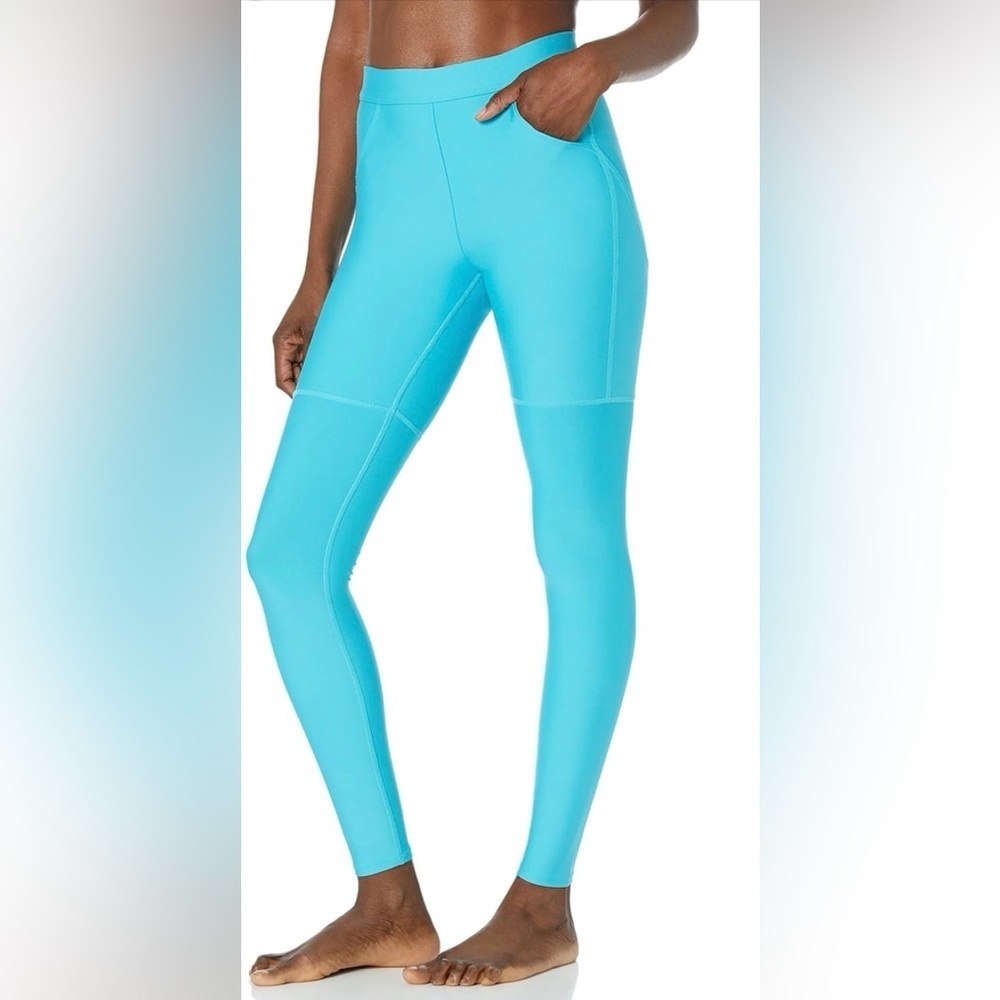 ALO Yoga Aqua High Rise Leggings Size S Blue Workout Pants